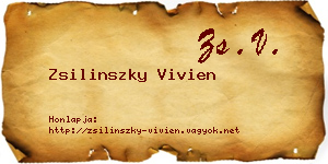 Zsilinszky Vivien névjegykártya
