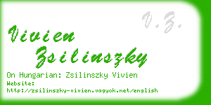 vivien zsilinszky business card